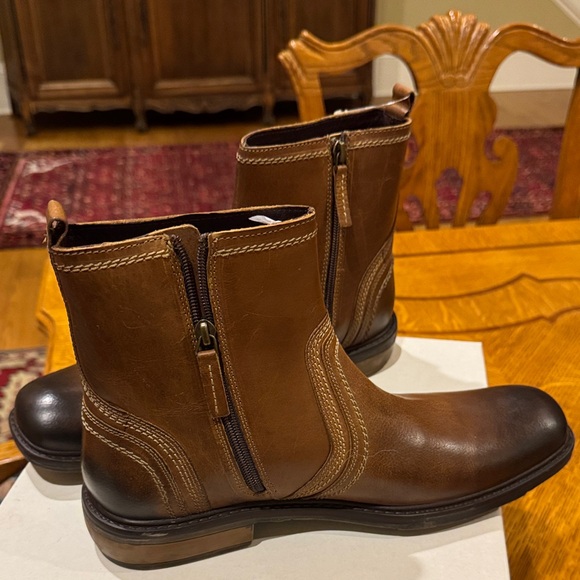 Roan “Creston” Tan Burnished Men\'s Leather Boots NWT main image 4
